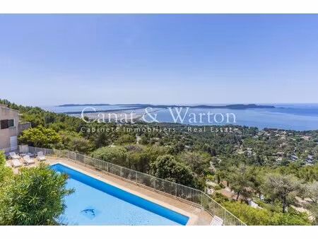 hyères  superbe vue mer - résidence avec piscine