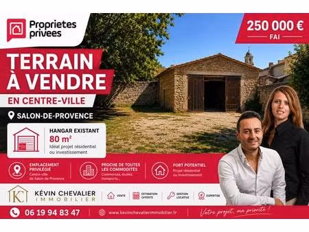 salon-de-provence centre hangar à rénover sur terrain constructible de 435 m²