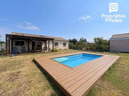 maison récente de plain-pied avec piscine et garage à val de virvée - 305 000