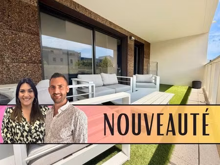 appartement récent t3  2 chambres  terrasse  place de parking en sous-sol