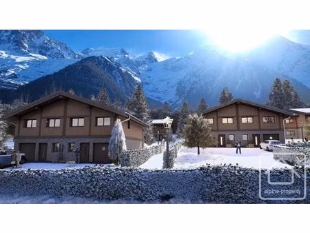 nouveau demi-chalet de 3 chambres avec vue sur le mont-blanc  garage  jardin  à proximité.