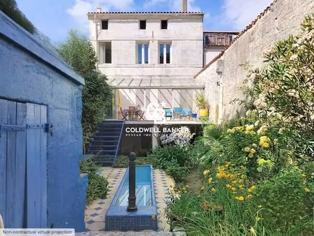 maison de pierre vue sur fleuve - tonnay-charente