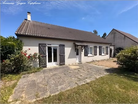courville-sur-eure - lancey - maison de plain pied  90 m²  3 chambres  garage  terrain 492