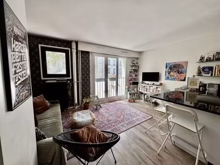 paris 19e – laumière – lumineux 2 pièces de 41 m² au calme sur jardin