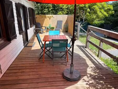 maison 2 ch. à rochefort  terrasse bois et jardin