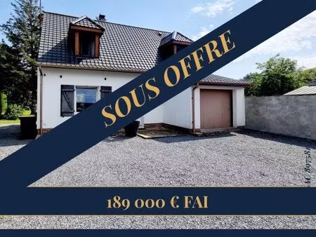 maison individuelle avec grand jardin arboré à lumbres 62380