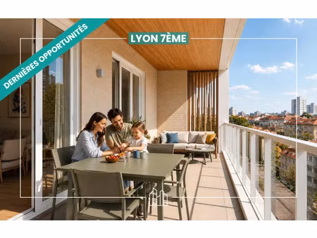 vente appartement neuf 4 pièces 85m2 lyon 7eme - 685000 € - surface privée