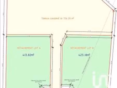 vente terrain à montaut (64800) : à vendre / 413m² montaut