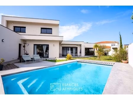 maison contemporaine secteur mas vermeil / cabestany en autoconsommation électrique