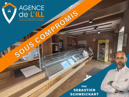 ensemble immobilier à marckolsheim composé d'un local commercial et d'un appartement