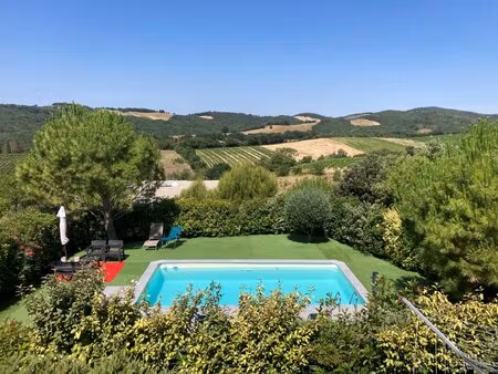 entre limoux et carcassonne  2 villas jumelées sur terrain avec piscine  double garage ...