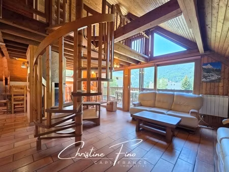 serre chevalier chantemerle chalet face aux pistes