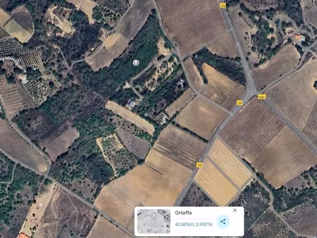 vente terrain 7799 m² à ortaffa (66560)  22 000 €