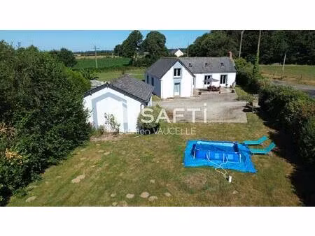 maison de plain pied en campagne - 104 m2   terrain 3915 m2 + garage et carport