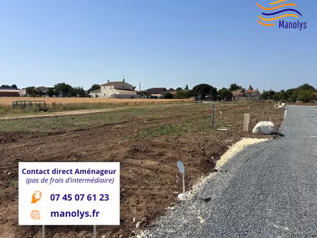 vente terrain 300 m² le gua (17600)