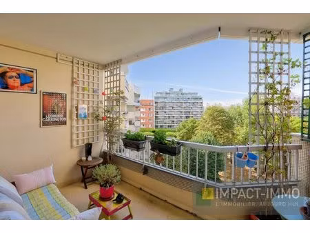 appartement 4 pièces de 88 m²  terrasse et balcon à bécon  courbevoie