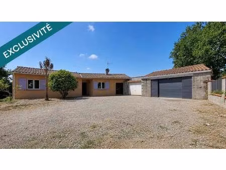 plain-pied avec 4 chambres et grand terrain