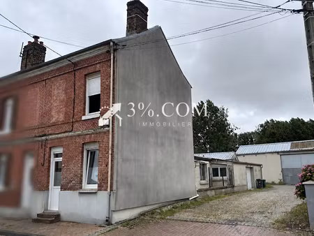 vente maison 3 pièces 53.82 m² à dargnies (80570)  91 000 €