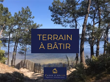 lacanau carreyre à 400m du lac beau terrain arboré 722m2 pos