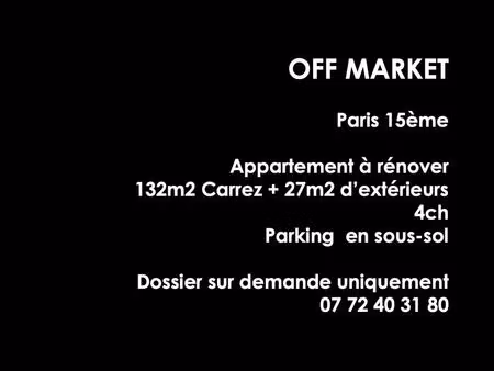 appartement famillial a renover 132m2 4ch