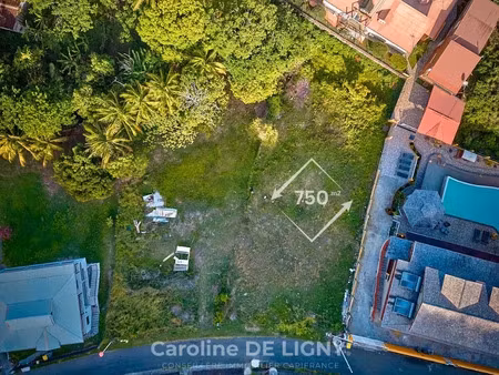 vente terrain 750 m² à deshaies (97126)  150 000 €