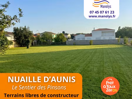 vente terrain 300 m² nuaillé-d’aunis (17540)