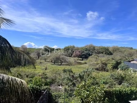 le gosier – t3 sans vis-à-vis  vue nature et plage à pied