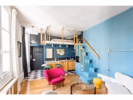 paris 3e - rue pecquay / hotel de ville - appartement à louer - 2 pièces meublé - 31 70 m²