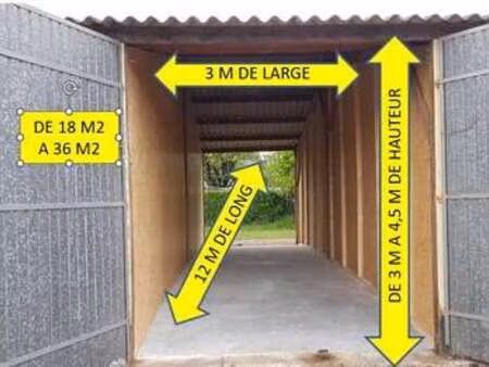 location garage box et parking à janzé (35150) : à louer / 36m² janzé