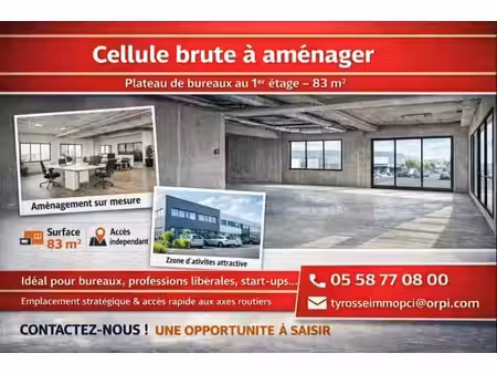 location bureaux bénesse-maremne 40230 82m²