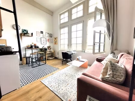 location appartement 1 pièce 25m² marquette lez lille 59520
