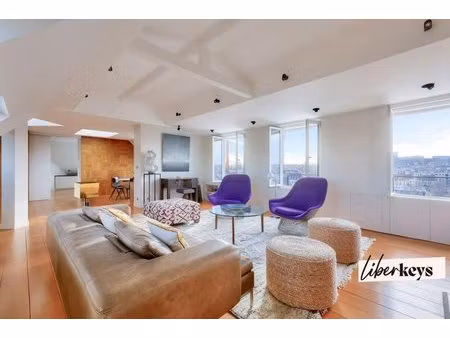 appartement traversant d'exception de 90 m² sans vis-à-vis - vue à 360° - rue de varenne..