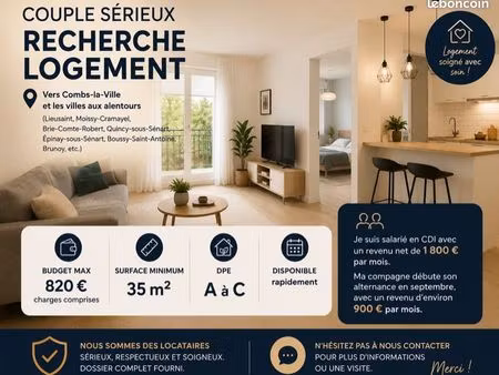 couple sérieux recherche logement
