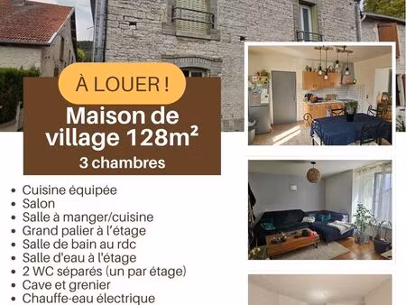 maison de village à louer