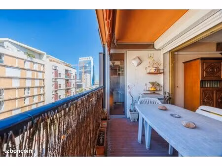 marseille 3ᵉ – bel appartement t3 avec deux terrasses