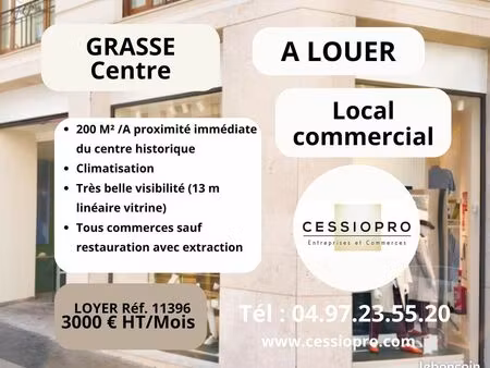 local 200 m² grasse