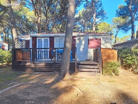 mobil home - terrain de camping la pinède