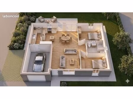 maison 74 m² mezieres sur couesnon