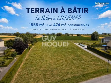 terrain 1555 m² lillemer