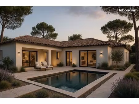 xmaison neuve 120 m² à sénas terrain viabilisé 751 m² 4 chambres suite parentale espace de