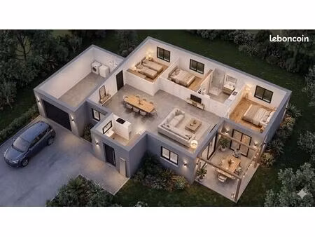 maison 95 m² dourdain