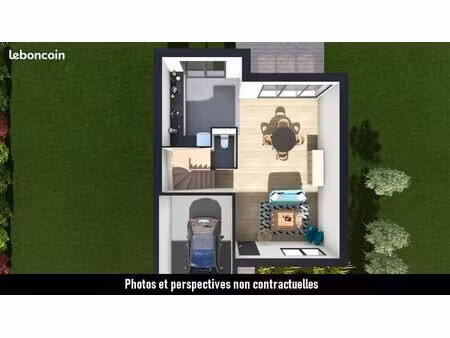 maison 93 m² rouge