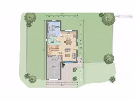 maison 97 m² saint aubin du cormier