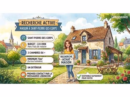 recherche achat maison saint pierre des corps