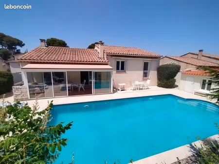 belle maison 13009  4p/3ch  114m2/terrain 480m2  piscine  sous-sol 124m2