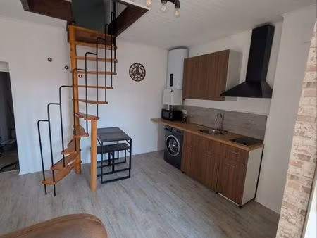 t2 duplex meublé 35m2 (42m2 au sol) + grande cave - dpe c