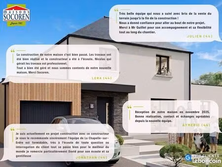terrain à bâtir de 482 m² à rouans (44)