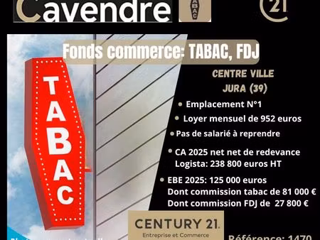 tabac 1 m² lons le saunier