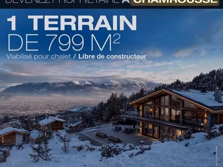 terrain constructible chamrousse