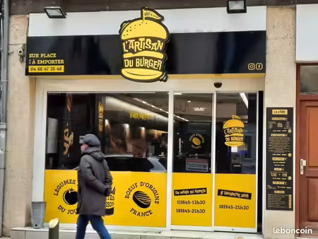 à vendre – fonds de commerce restauration (burgers) – mende